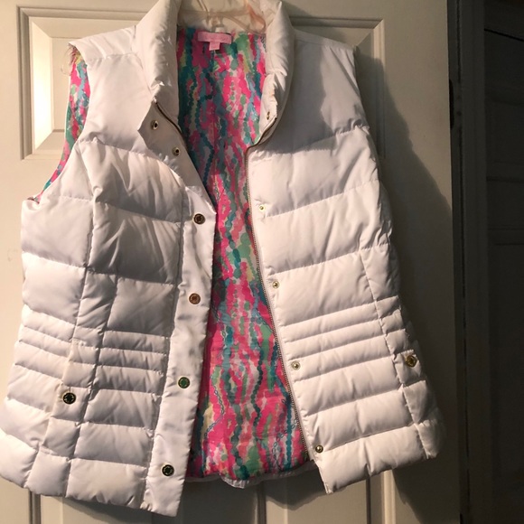 Lilly Pulitzer XL White Vest - Picture 1 of 4